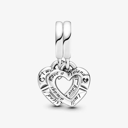 COLLAR CHARMS DIJES PARA  COMPARTIR CORAZONES