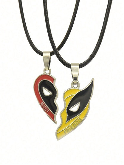 COLLARES & LAVEROS DEADPOOL & WOLVERINE  LOVE BFF