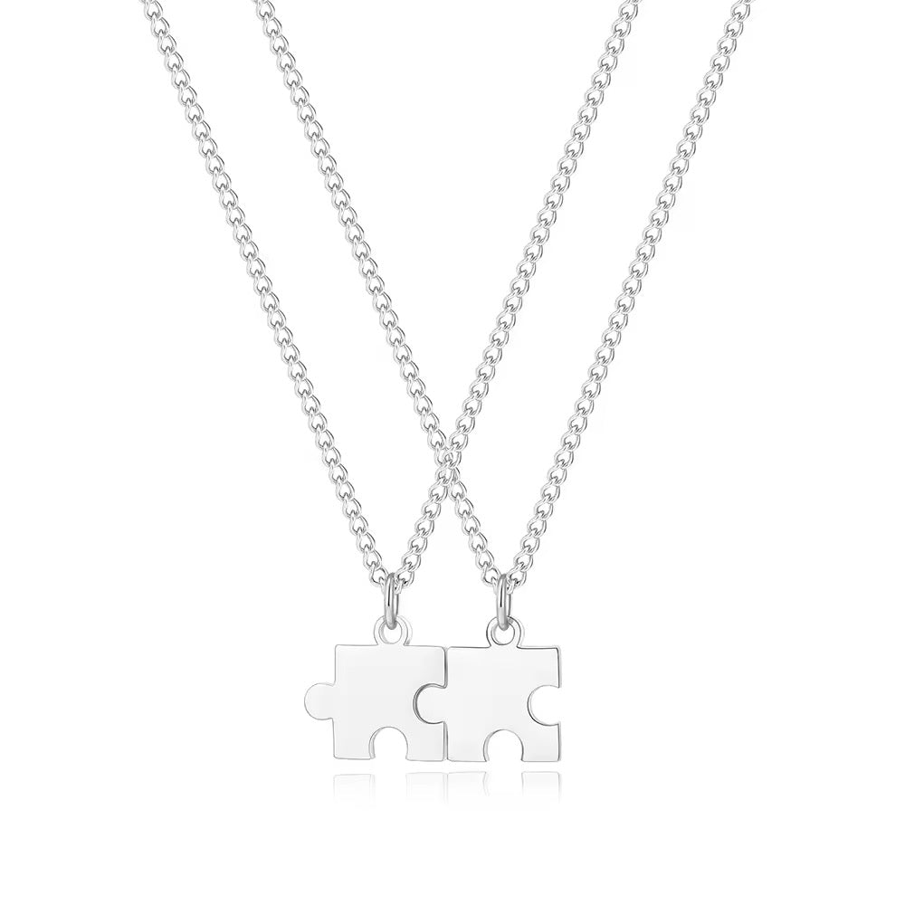 COLLARES ROMPECABEZA PUZZLE MINIMALISTAS PERSONALIZADOS