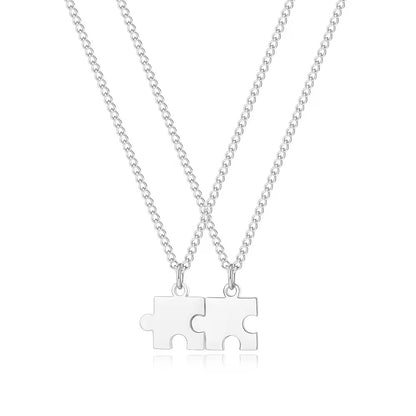 COLLARES ROMPECABEZA PUZZLE MINIMALISTAS PERSONALIZADOS