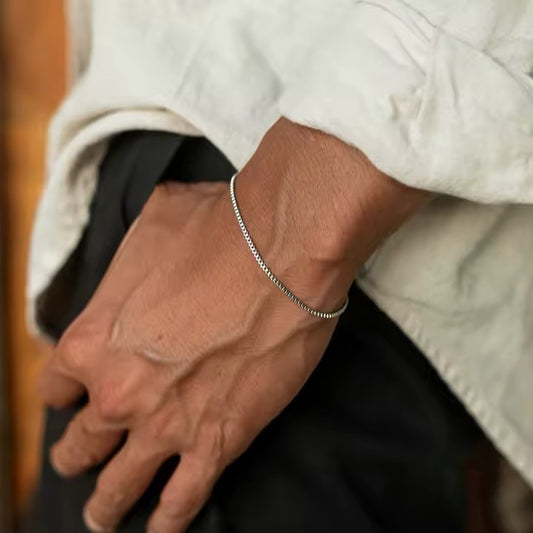 BRAZALETE ELEGANTE  FINO MINIMALISTA  ACERO