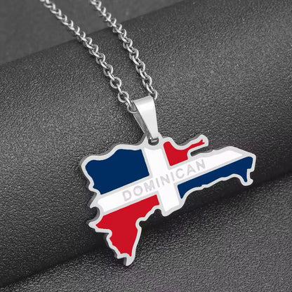 COLLAR MAPA DOMINICANO  REPÚBLICA DOMINICANA