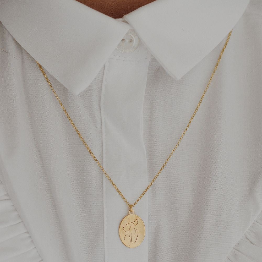 COLLAR OVALADO  UNISEX PERSONALIZADO