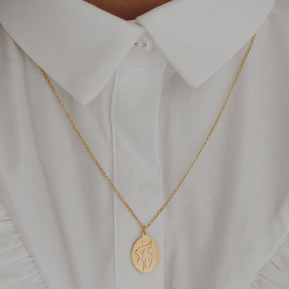 COLLAR OVALADO  UNISEX PERSONALIZADO