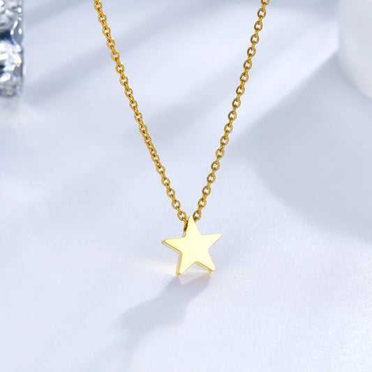 COLLAR MINIMALISTA ESTRELLA  LITTLE STAR  ACERO