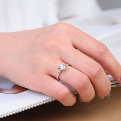 ANILLO CRISTAL CON INCRUSTACIONES ACERO INOXIDABLE