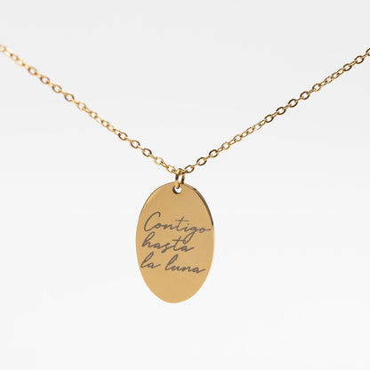 COLLAR OVALADO  UNISEX PERSONALIZADO