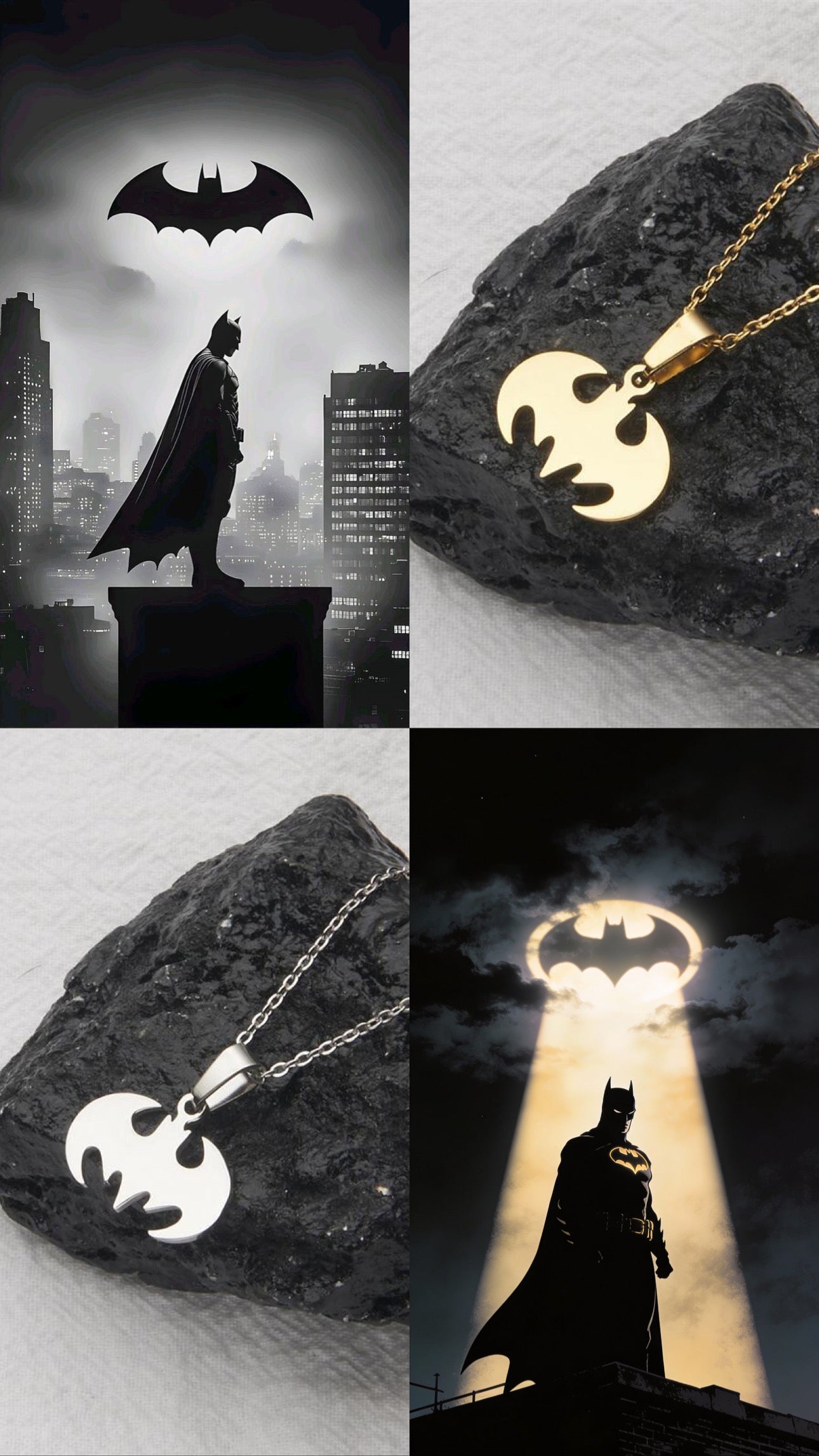 COLLAR BATMAN MINIMALISTA
