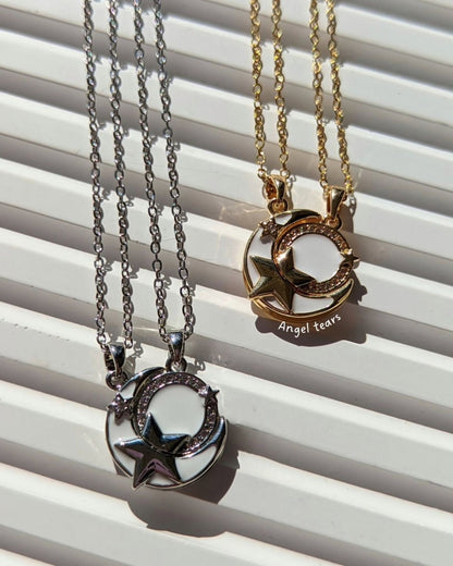 COLLARES  PROMESA  ESTRELLA CELESTIAL CRISTALES DE CIRCONITA