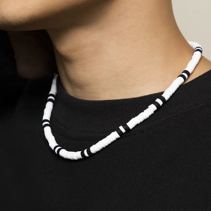 COLLAR CHOKER GARGANTILLA UNISEX CUENCAS DE POLIMERO