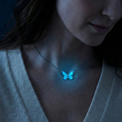COLLAR Y BRAZALETE LUMINOSO MARIPOSA MINIMALISTA
