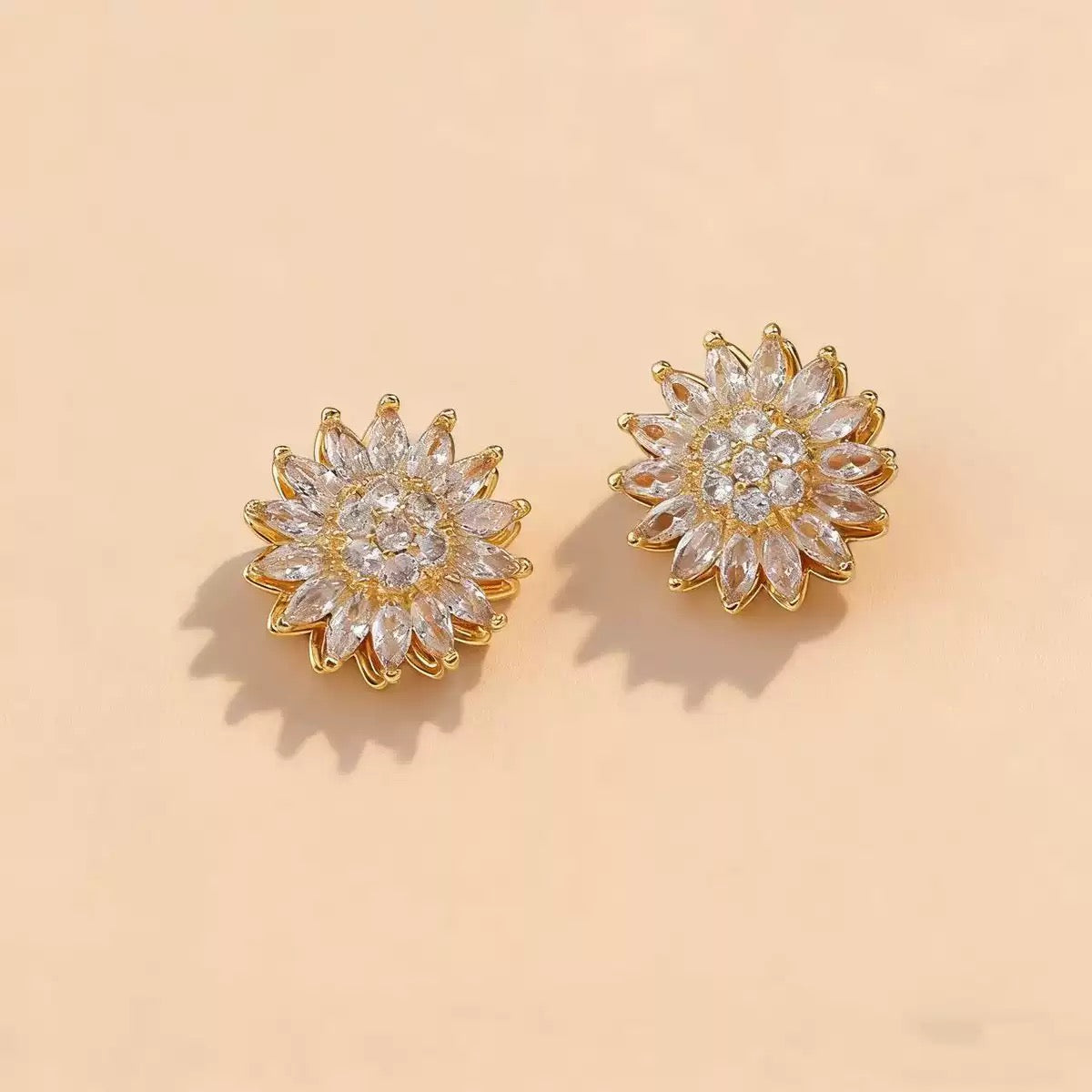 ARETES GIRASOL GIRATORIO ANTIESTRÉS ANTI ANSIEDAD MINIMALISTA ELEGANTE