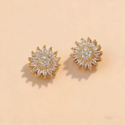 ARETES GIRASOL GIRATORIO ANTIESTRÉS ANTI ANSIEDAD MINIMALISTA ELEGANTE