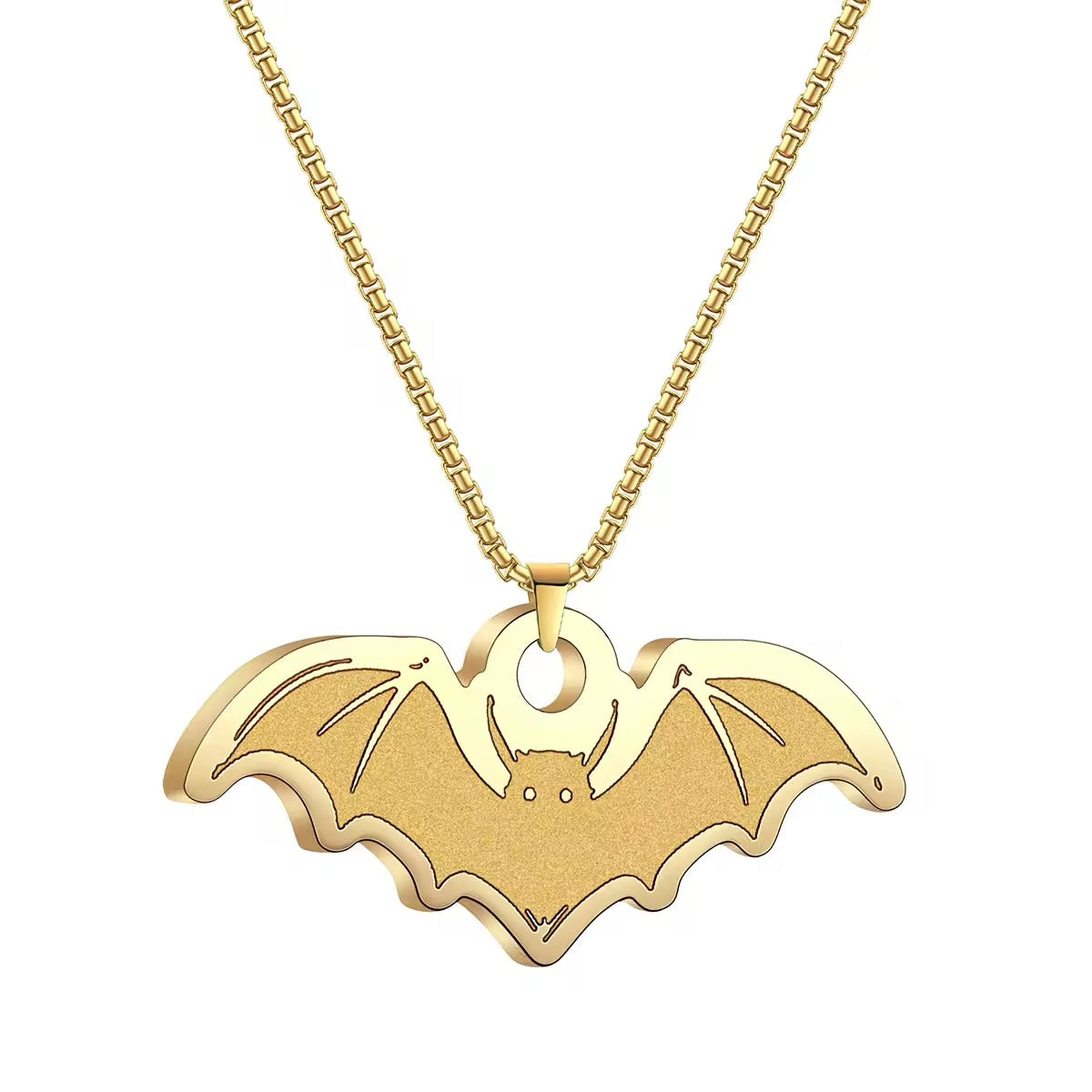 COLLAR BATMAN MURCIÉLAGO MINIMALISTA ESTILO PUNK