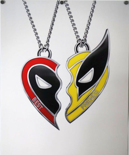 COLLARES & LAVEROS DEADPOOL & WOLVERINE  LOVE BFF