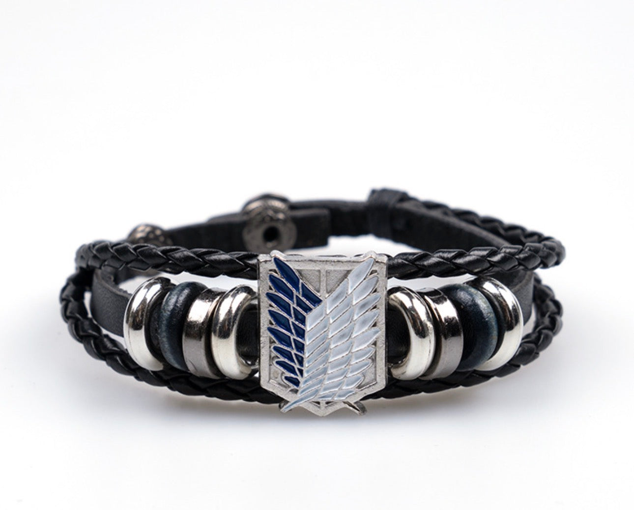 BRAZALETES ANIME ONE PIECE Y ATTACK ON TITAN  LEATHER  CUERO SINTÉTICO