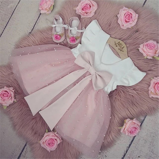 VESTIDO DE PRINCESA CON LAZO