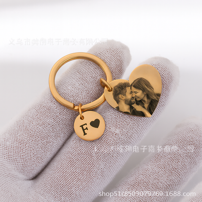 LLAVERO ACERO INOXIDABLE CIRCULO MINIMALISTA PERSONALIZADO