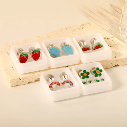 ARETES PARA NIÑAS CON ROSCA  MINIMALISTAS DELICADO
