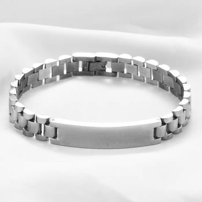 BRAZALETES ELEGANTES EN ACERO INOXIDABLE SOLIDO  PERSONALIZADOS