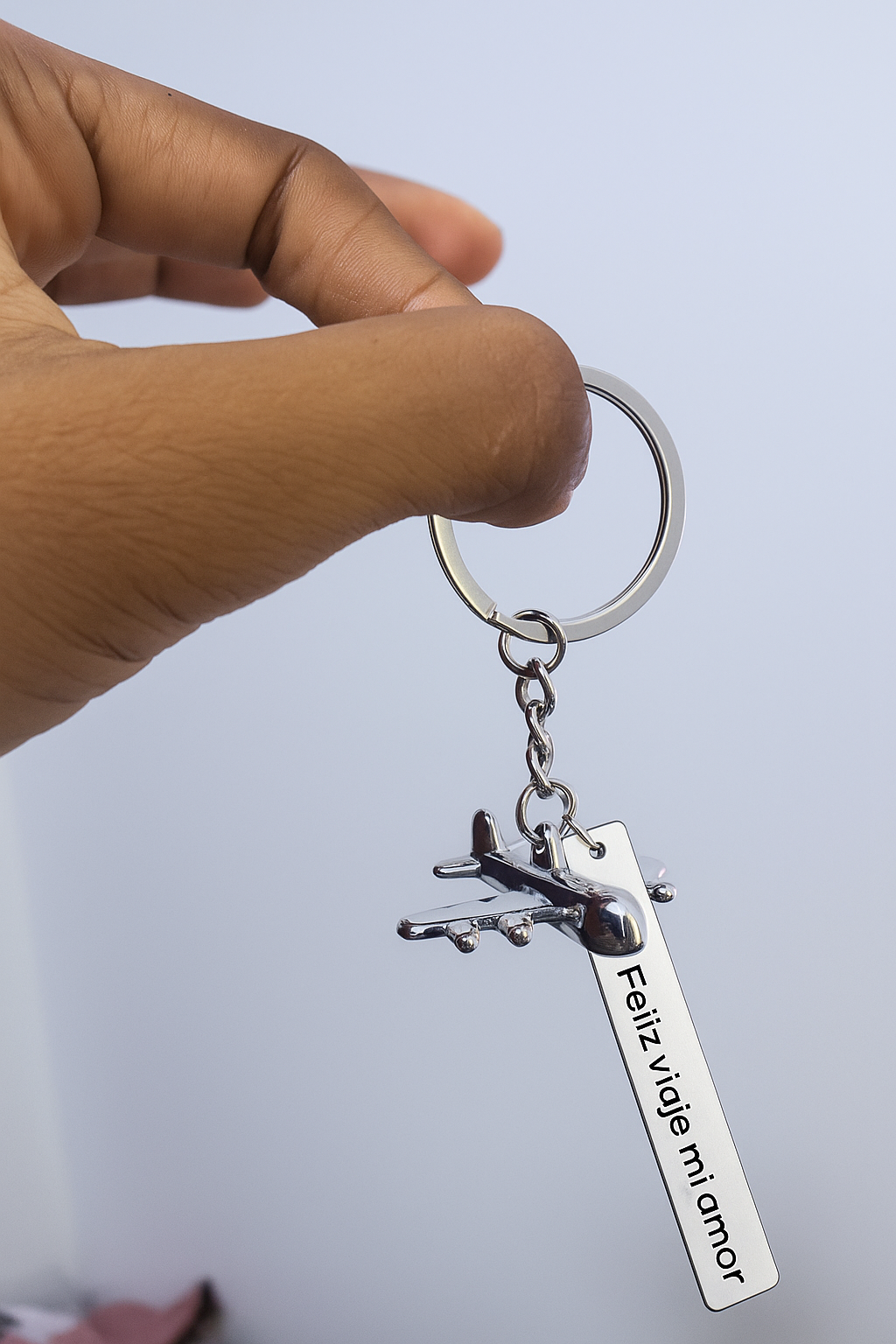 LLAVERO TRAVEL AVIÓN  PERSONALIZABLE 3D