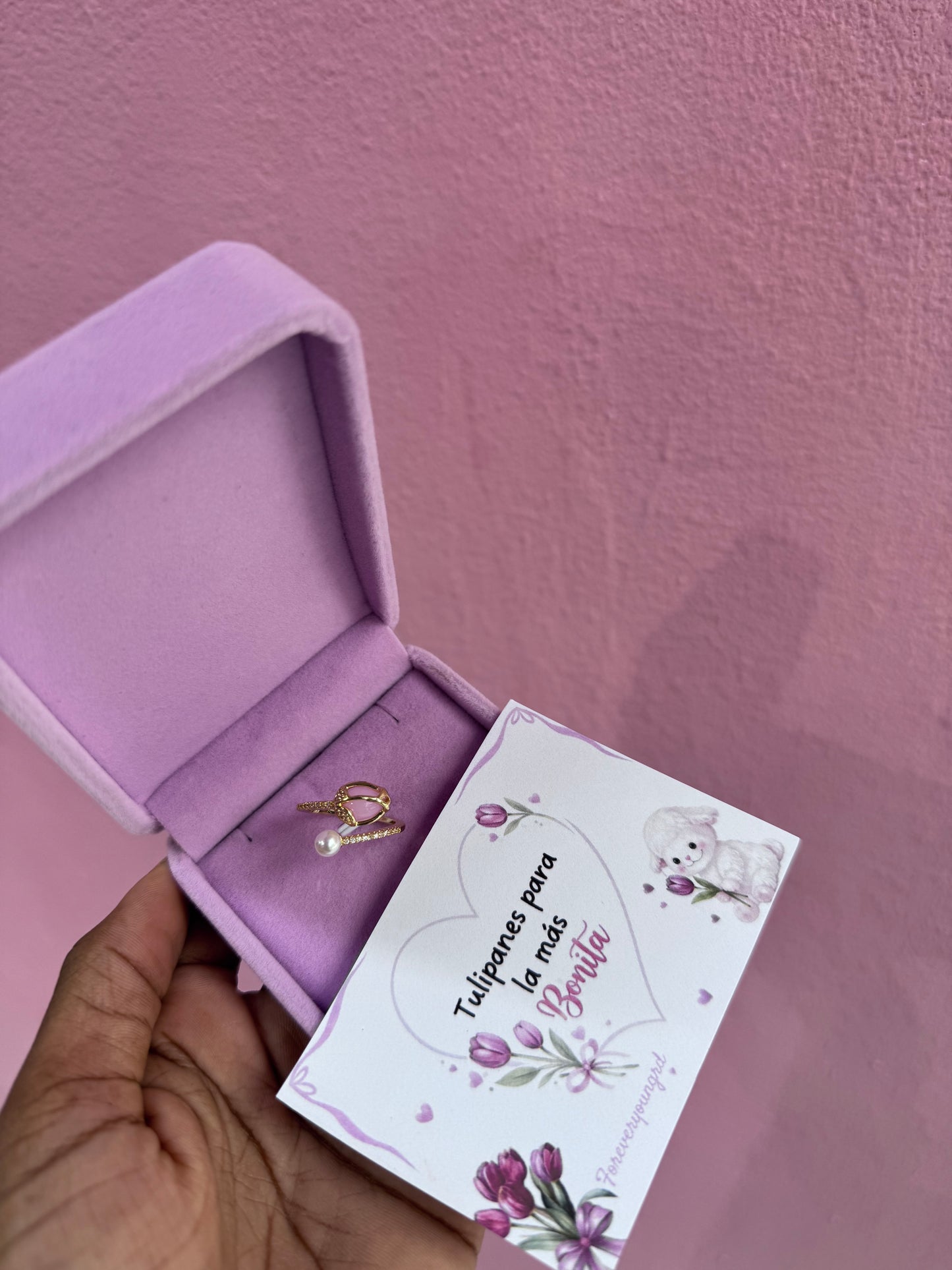 ANILLO TULIP ROSADO
