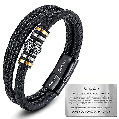 BRAZALETE MULTICAPA DE CUERO MATTE CIERRE MAGNÉTICO PERSONALIZABLE