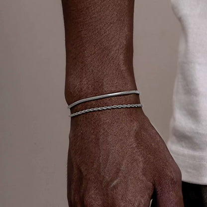 BRAZALETE ELEGANTE  FINO MINIMALISTA  ACERO