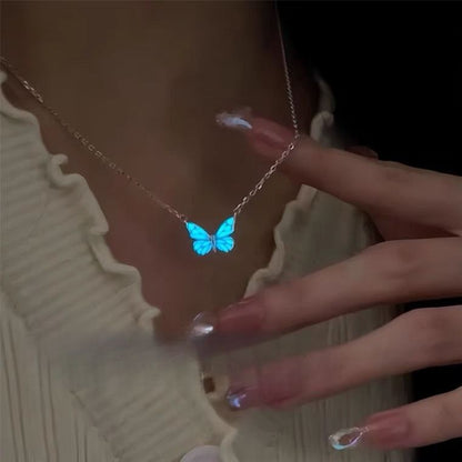 COLLAR Y BRAZALETE LUMINOSO MARIPOSA MINIMALISTA