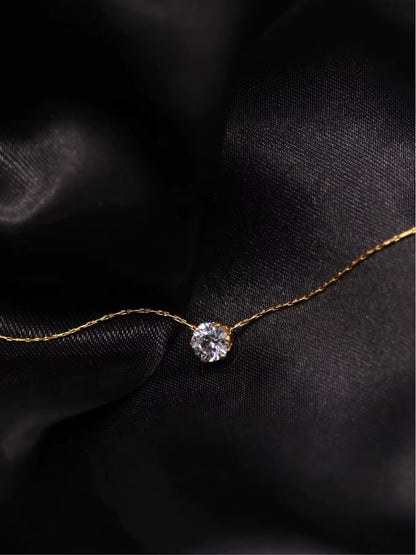 CADENA CHOCKER DELICADA CRISTAL MINIMALISTA