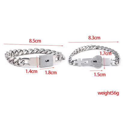 PULSERA CANDADO + COLGANTE LLAVE ( LA LLAVE DE TU CORAZÓN )