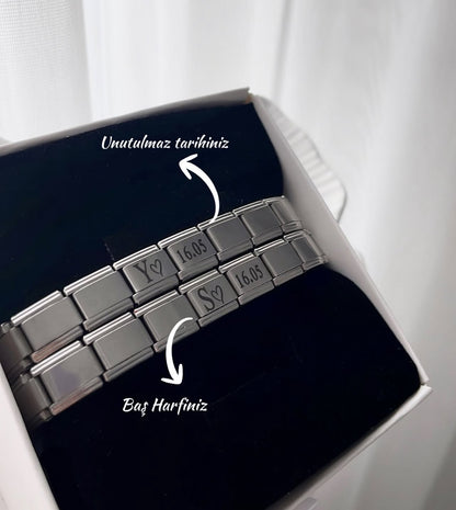 BRAZALETE ESTILO ITALIANO UNISEX PERSONALIZABLES