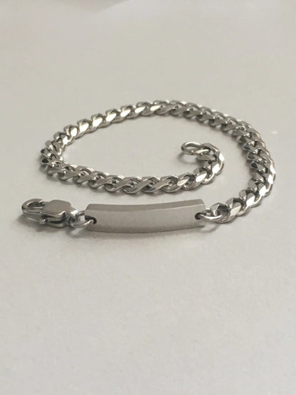 BRAZALETE BARRA  PERSONALIZABLE MINIMALISTA CUBANA