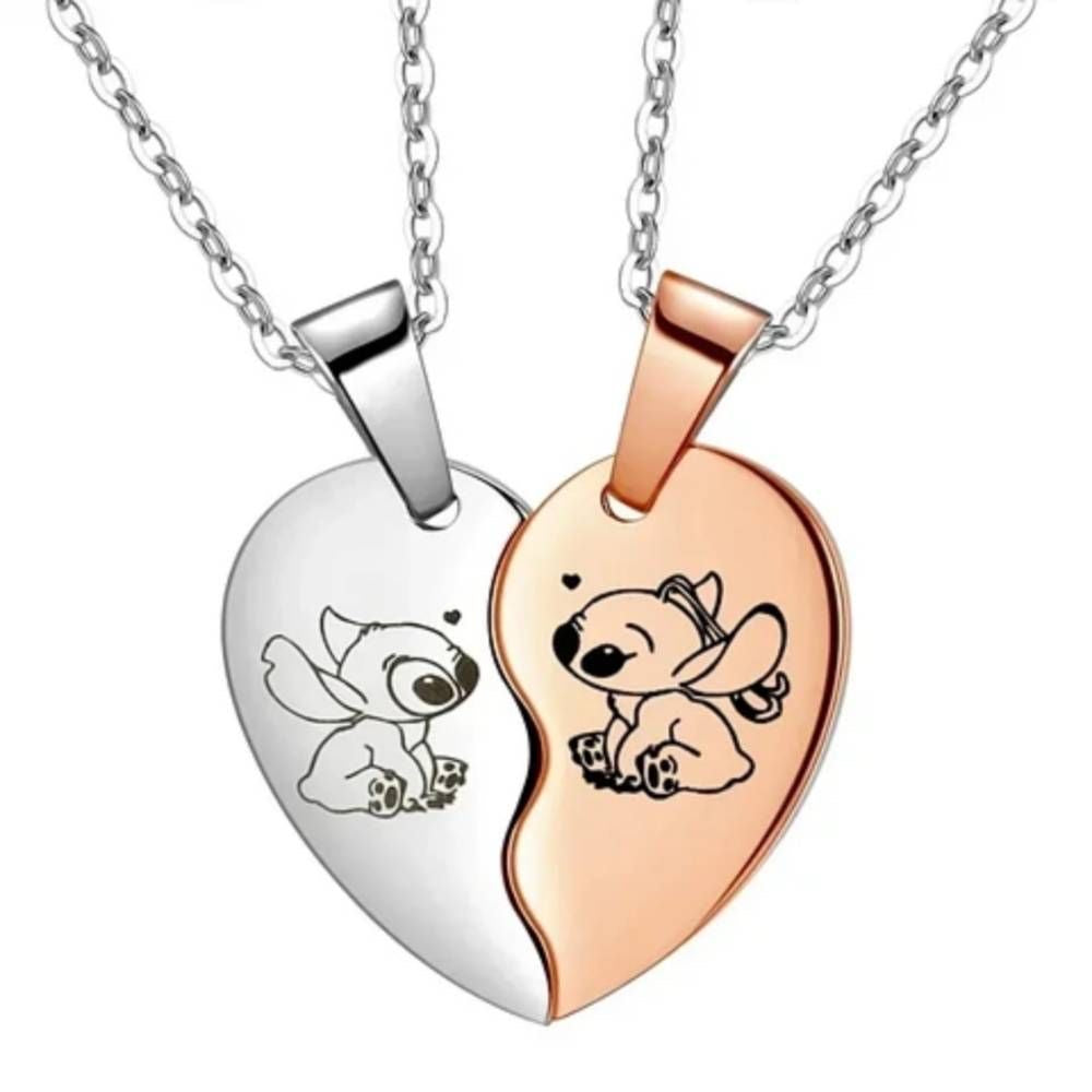 COLLARES LOVE STITCH DIBUJOS ANIMADOS