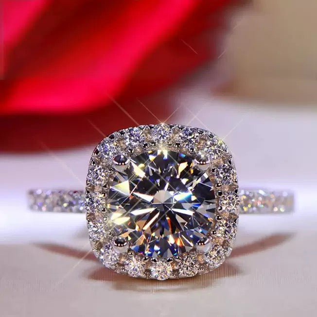 ANILLO CUADRADO DE CRISTAL