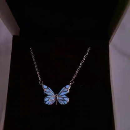 COLLAR Y BRAZALETE LUMINOSO MARIPOSA MINIMALISTA