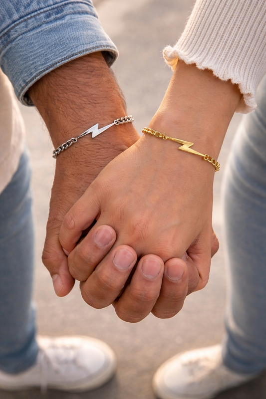 BRAZALETE RAYO MCQUEEN ACERO CADENA TIPO CUBANA