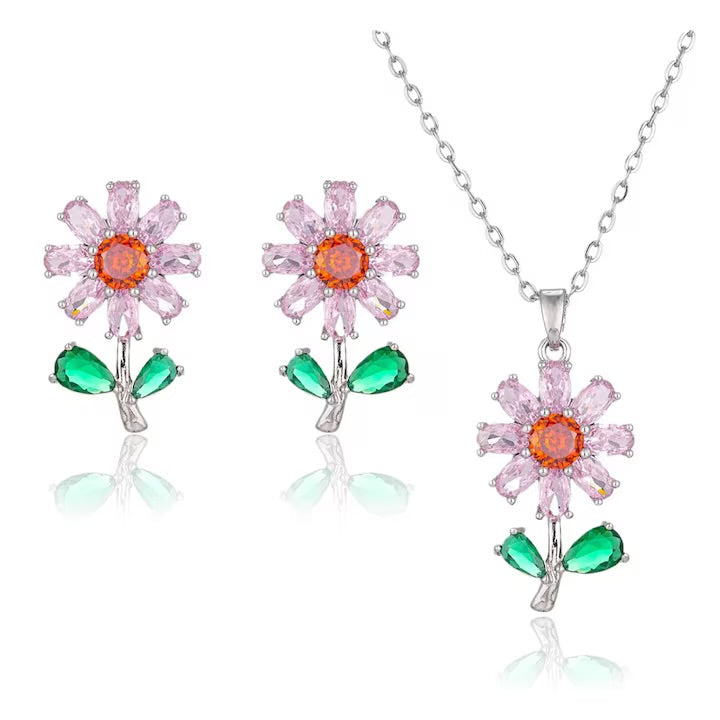 COLLAR FLOR FEMENINA  MINIMALISTA ELEGANTE