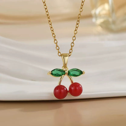 COLLAR  CEREZA CHERRY  MINIMALISTA