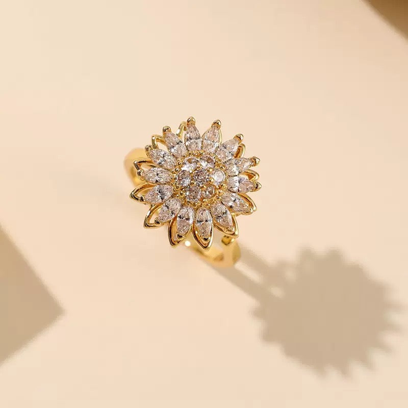 ARETES GIRASOL GIRATORIO ANTIESTRÉS ANTI ANSIEDAD MINIMALISTA ELEGANTE