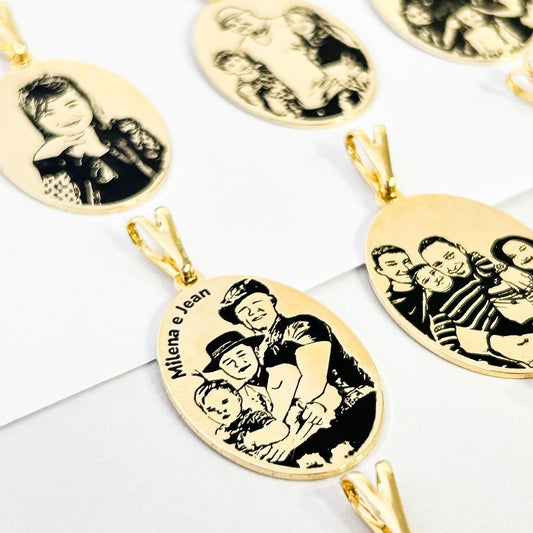 COLLAR OVALADO  UNISEX PERSONALIZADO