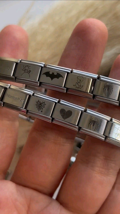 BRAZALETE ESTILO ITALIANO UNISEX PERSONALIZABLES