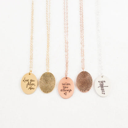 COLLAR OVALADO  UNISEX PERSONALIZADO