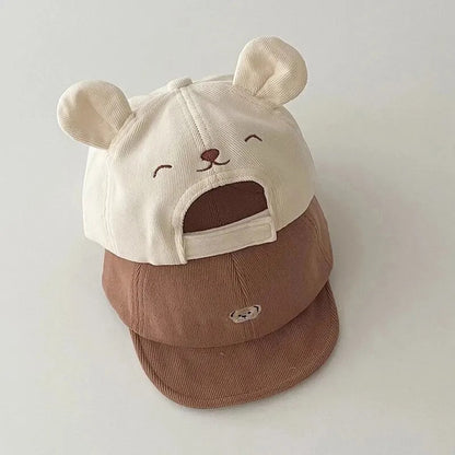 GORRA DE OSITO TIERNO PARA NIÑO BEBÉ