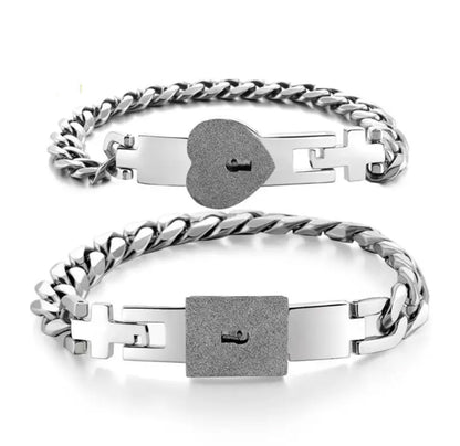 PULSERA CANDADO + COLGANTE LLAVE ( LA LLAVE DE TU CORAZÓN )
