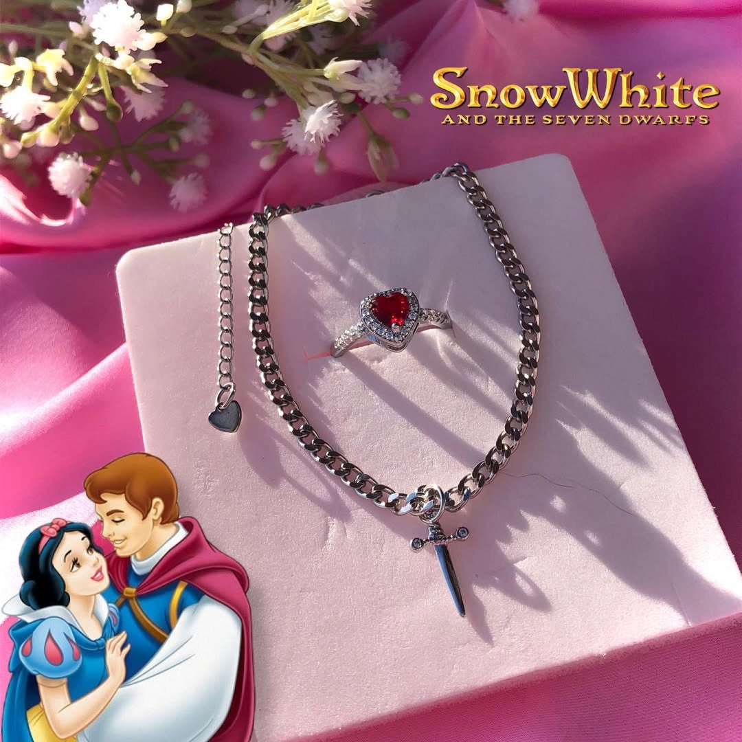 BRAZALETE Y ANILLO   DAGA & CORAZÓN  DE PAREJA EDICIÓN LIMITADA