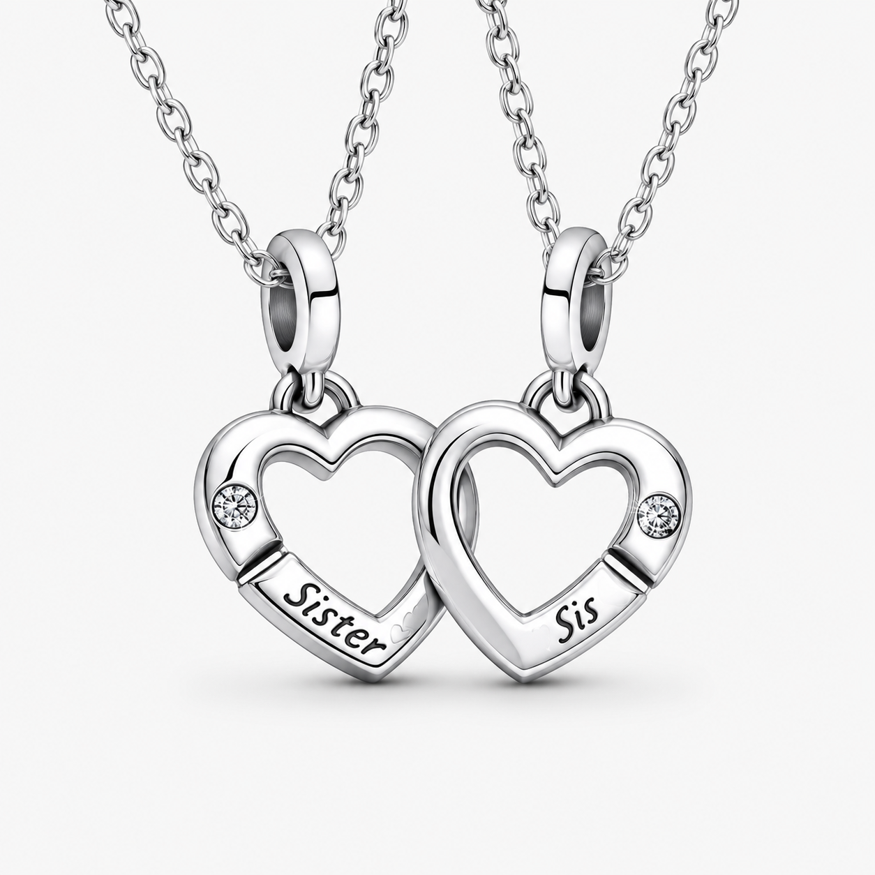COLLAR CHARMS DIJES PARA  COMPARTIR CORAZONES