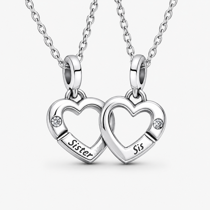 COLLAR CHARMS DIJES PARA  COMPARTIR CORAZONES