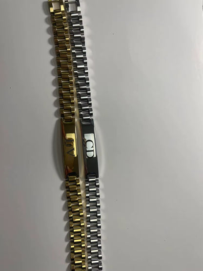 BRAZALETES ELEGANTES EN ACERO INOXIDABLE SOLIDO  PERSONALIZADOS