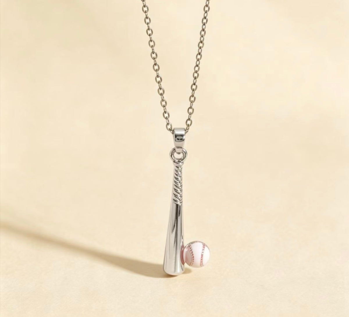 COLLAR BATE DE BEISBOL BASEBALL  MINIMALISTA   UNISEX